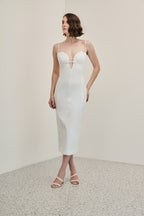 Vestido Decote Estruturado