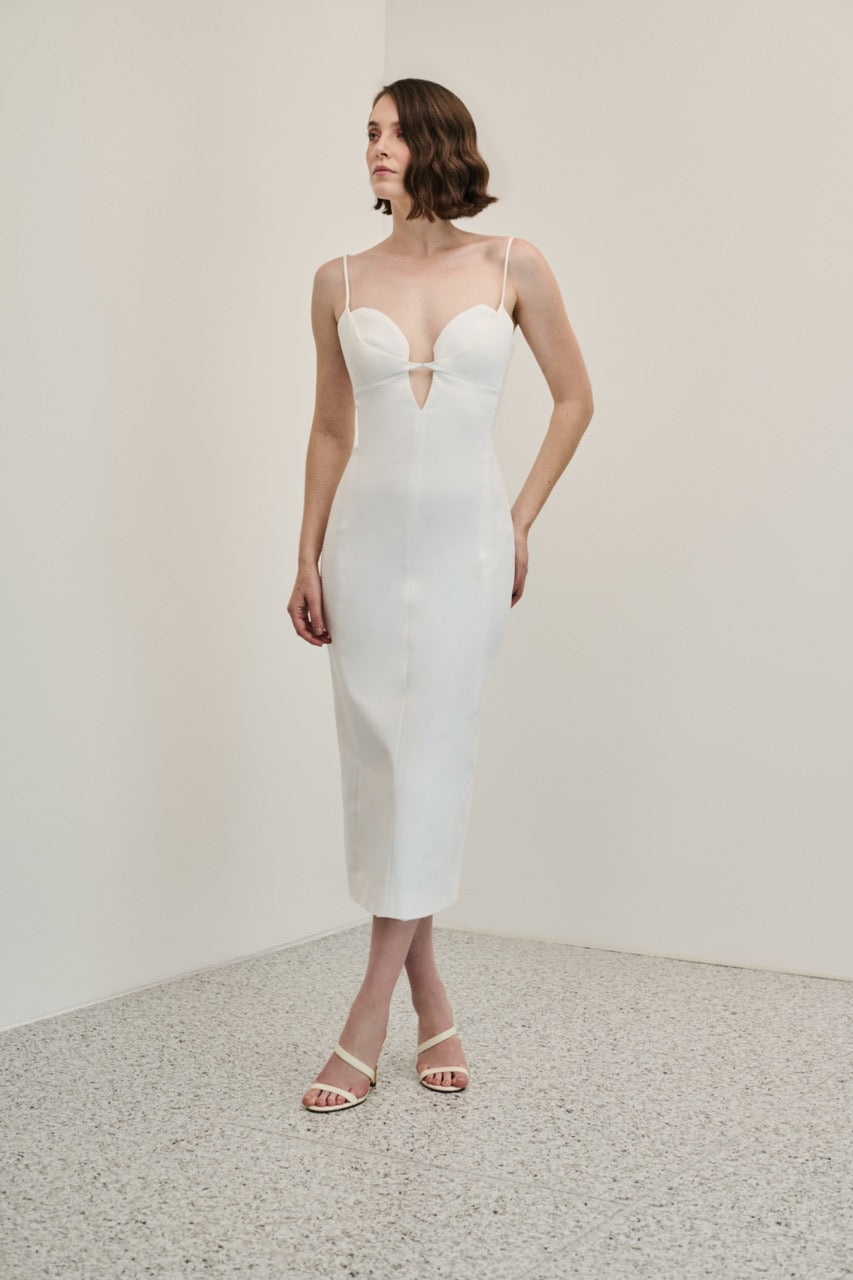 Vestido Decote Estruturado