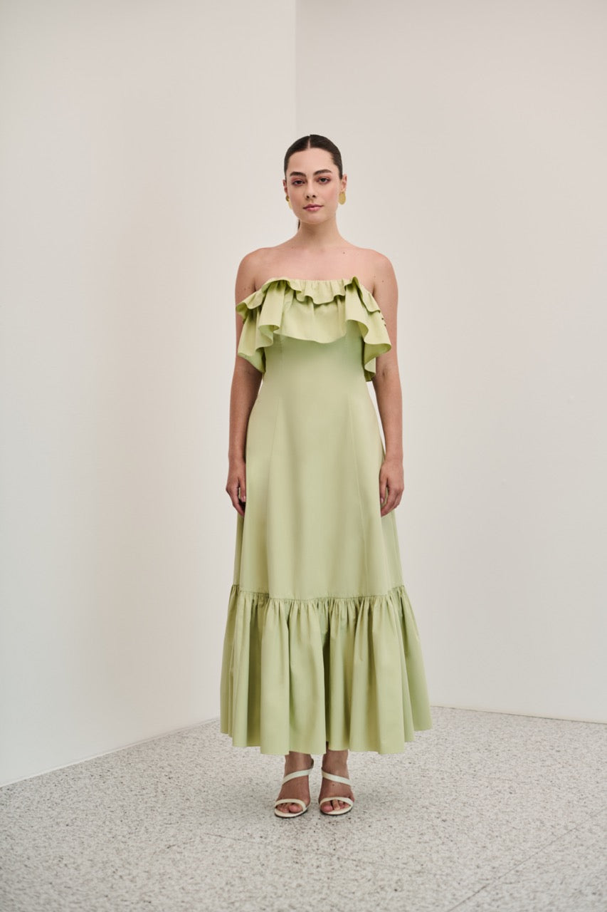 Vestido Babados