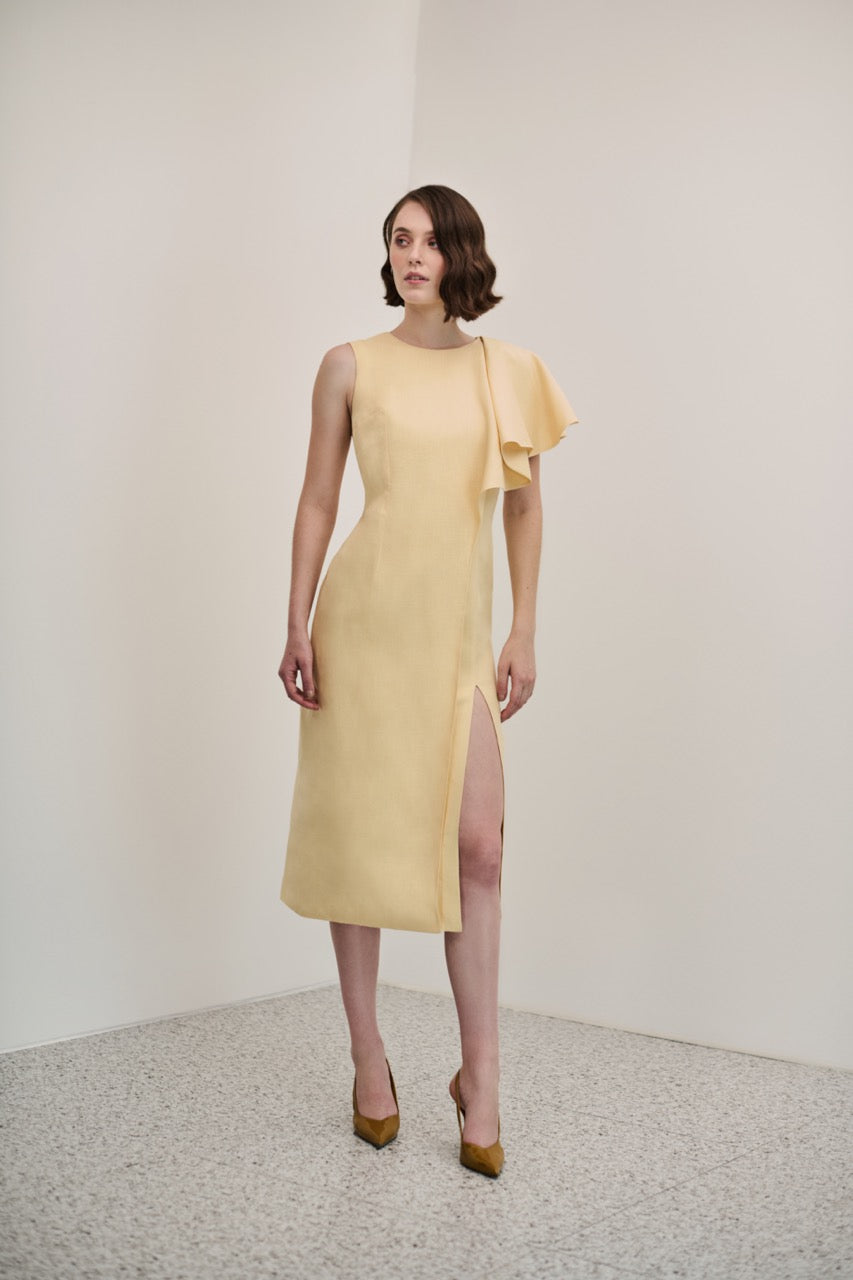 Vestido Midi Assimétrico